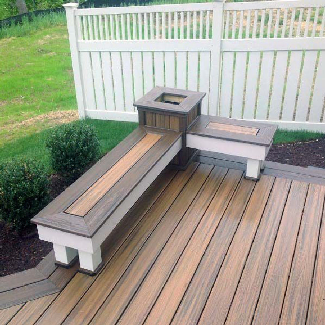 Deck Bench Railing Ideas for Backyard
Patio