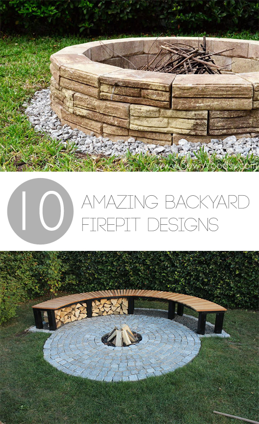 10 Amazing Backyard DIY Firepit Designs ~ Bless My Wee