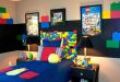 lego kamer | Boys bedroom themes, Lego bedroom, Kid room dec