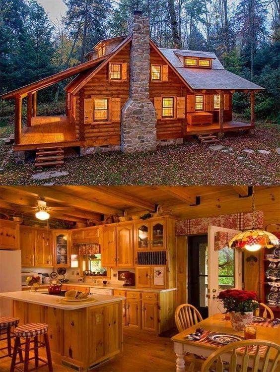 Pin by Sarah kennedy on Log cabins | Log homes, Tiny house cabin .