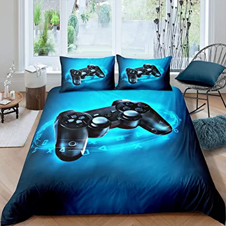 Amazon.com: Gamer Bedding Set Full Size for Kids Boys Game Room .