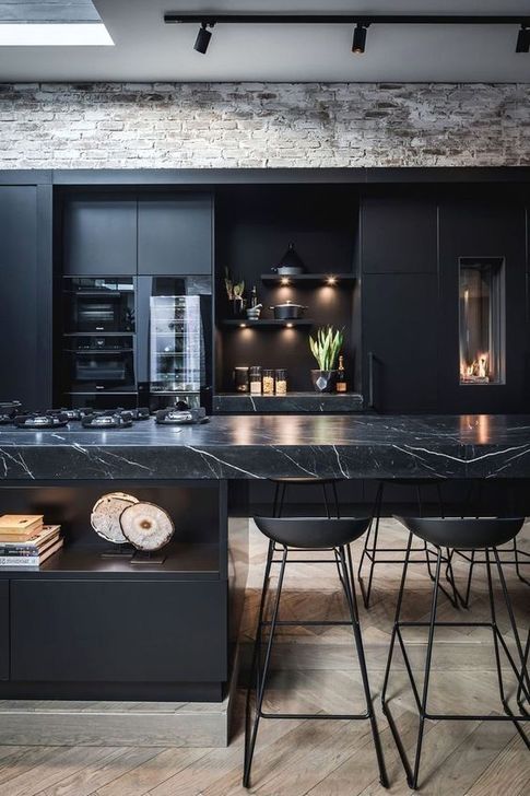 47 Elegant Black Kitchen Design Ideas You Have To Know | Interior .