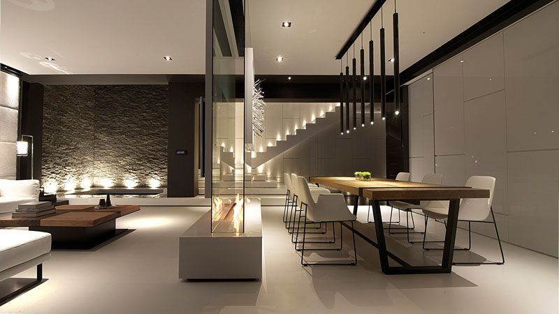 Elegant Modern Glass Wall Interior Design
Ideas
