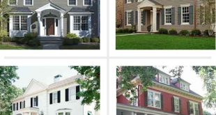 Paint Color Ideas for Colonial Revival Houses | Colonial house .