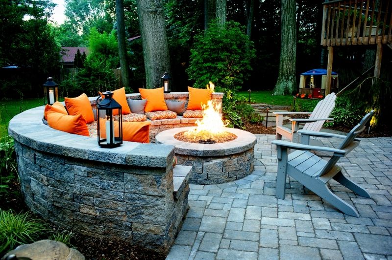 Outdoor Kitchens & Fire Pits - Green Meadows Landscaping | Fire .