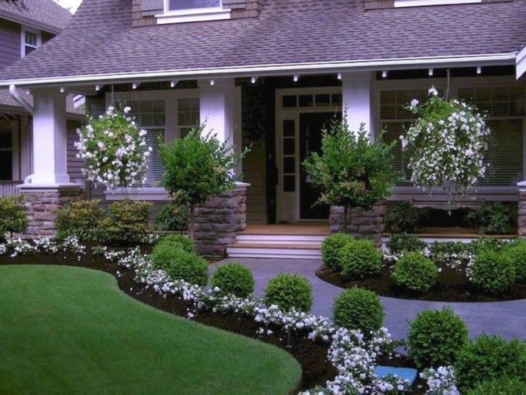 45 Extraordinary Front Yard Landscaping With Flower Design Ideas .
