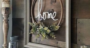 Recreate this Look: Modern Farmhouse Framed Embroidery Hoop by .