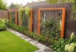 Building a Garden Fence With a 45 Trellis Design Ideas | homezide