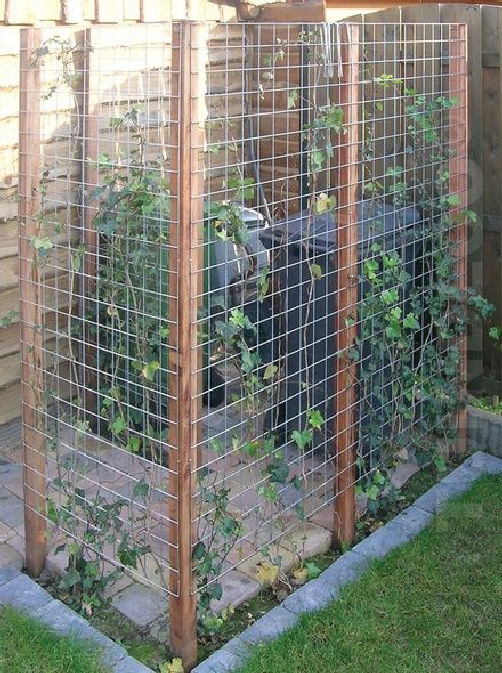 Building a garden fence with a 45 trellis design ideas 25 | homezide