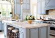 Blue Kitchen Cabinets | Country kitchen designs, French country .