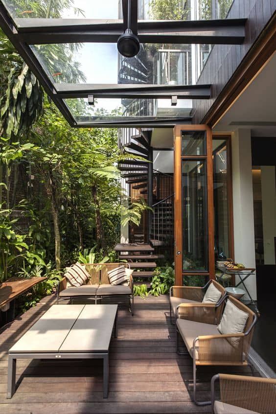 21 Beautiful Terrace Design Ideas | Yard Surfer | Rooftop terrace .