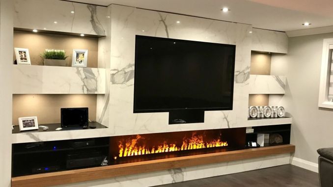 Great Fireplace TV Wall Ideas