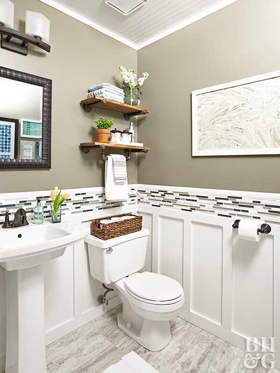 Budget-Friendly Tips for Renovating a Powder Room | Half bathroom .