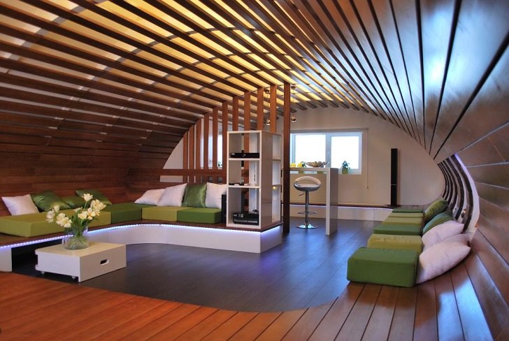 The advantages of wood ceiling in contemporary home interior desi