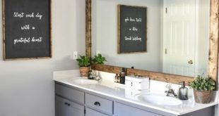 Farmhouse Master Bathroom Makeover done for $100! (15 of 31 .