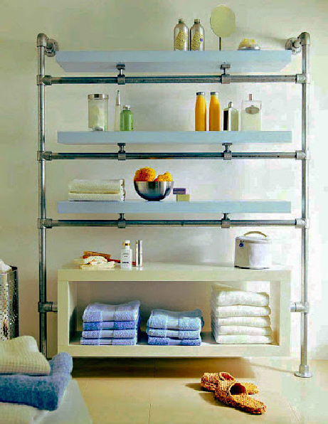 20+ Genius Ideas to Store Bath Towels Rack Made of Wood .