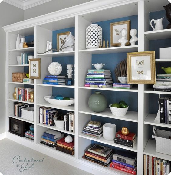 Bookshelves Complete | Centsational Style | Home decor, Ikea .