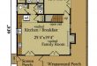 2 Bedroom Cabin Plan with Covered Porch | Little River Cab
