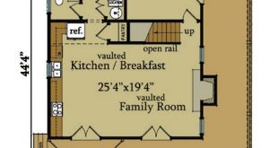 2 Bedroom Cabin Plan with Covered Porch | Little River Cab