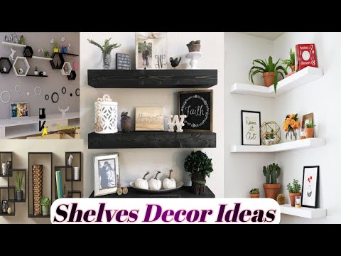 Wall Shelves Decor Idea/Living Room/Bedroom Shelves Decor Ideas .