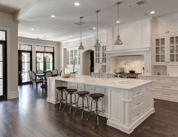 Stunning Luxury White Kitchen Design Ideas 27 | White kitchen .