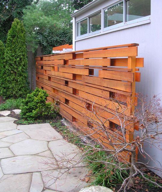 Timber in the modernist landscape | Fence design, Backyard fences .