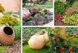 Clay pots, decorative stone and flowers - 28 ideas for the most .