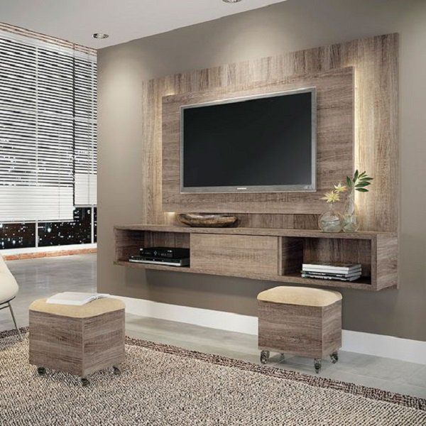 50 Inspirational TV Wall Ideas | Cuded | Living room tv wall, Tv .