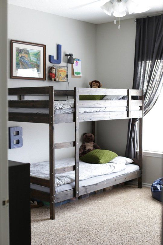 Comfort & Simplicity in a Room for Four Brothers | Bunk beds for .