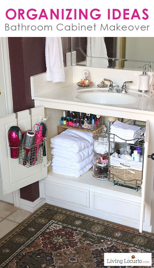 Quick Organizing Ideas for your Bathroom! | Bathroom cabinet .