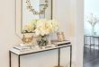 40+ Small Console Table Design And Decor Ideas For Hallway | White .