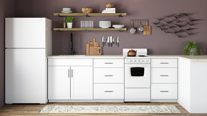 Smart Organized White Kitchen Shelving
Ideas