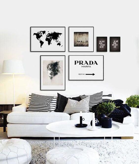 Living room decor (Black and white aesthetic)#interiordesign#decor .
