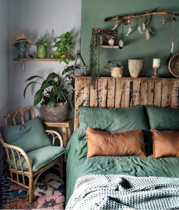 50 Beautiful And Calm Green Bedroom Decoration Ideas - Trendehouse .