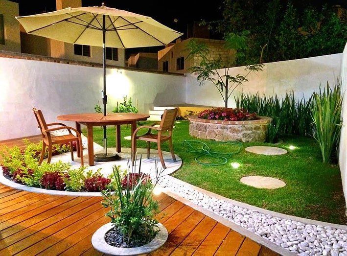 Backyard landscaping designs - Mi Libro De Ideas on Instagram .