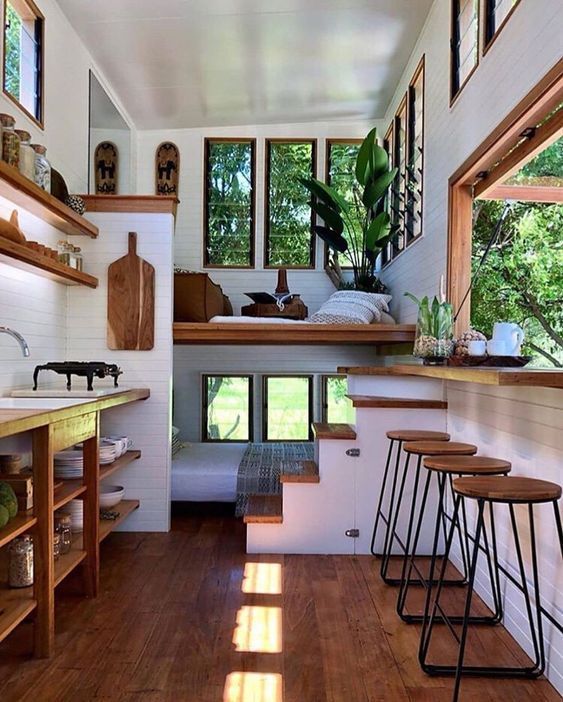 1 Stunning Tiny House Interior Design Ideas | Tiny house living .